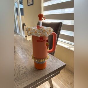 Stanley Vibrant Orange Quencher with Straw & Accessories